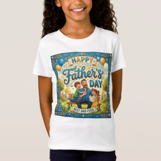 Camiseta del día del padre para niñas