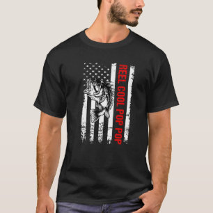 Camiseta del Día del Padre para papá Reel Cool Pop