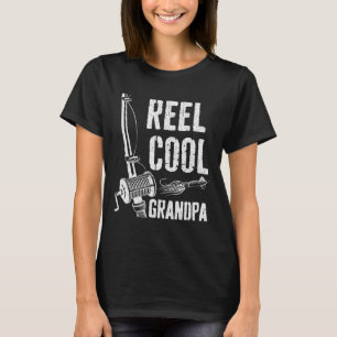 Camiseta del Día del Padre Pescador Abuelo Genial