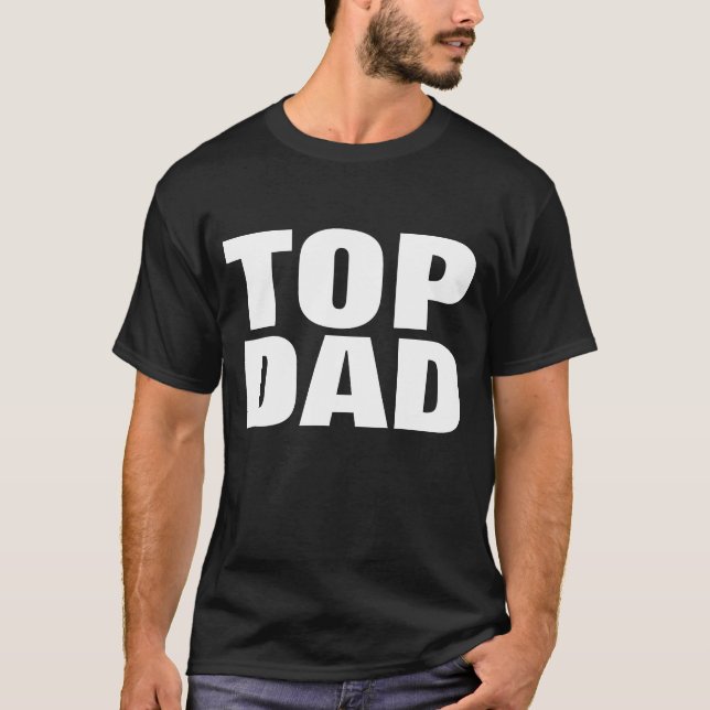 Camiseta del Día del Padre Superior - Tees blancos (Anverso)