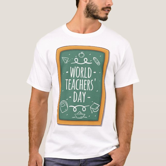 Camiseta del día del profesor del mundo - de nuevo (Anverso)