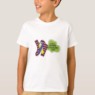 camiseta del día del síndrome del niño en el mundo