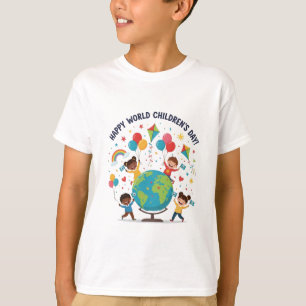 Camiseta del día feliz del niño para niños