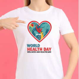Camiseta del Día Mundial de la Salud