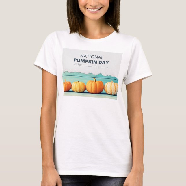 Camiseta del Día Nacional de la Calabaza (Anverso)