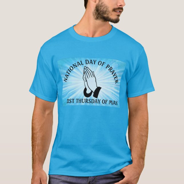 Camiseta del Día Nacional de Oración Fiesta Religi (Anverso)