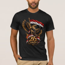 Camiseta del Día Nacional del Águila Dorada Yemení