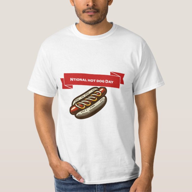 Camiseta del Día Nacional del Perro Caliente (Anverso)