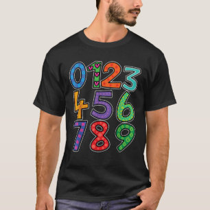 Camiseta del día número para los niños Camiseta nú