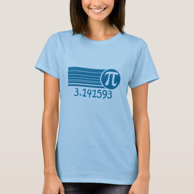 Camiseta del Día Pi Símbolo Pi Retro (Anverso)