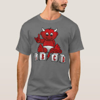 Camiseta del diablo del bebé de ABCD