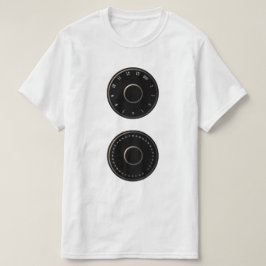 Camiseta del dial de la televisión VHF/UHF del