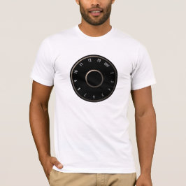 Camiseta del dial del VHF de la televisión del