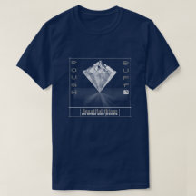 Camiseta del diamante de los hombres ásperos y de