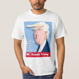 Camiseta del dibujo animado de Donald Trump: El