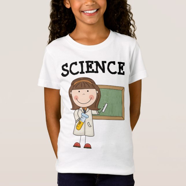 Camiseta del dibujo animado de la ciencia (Anverso)