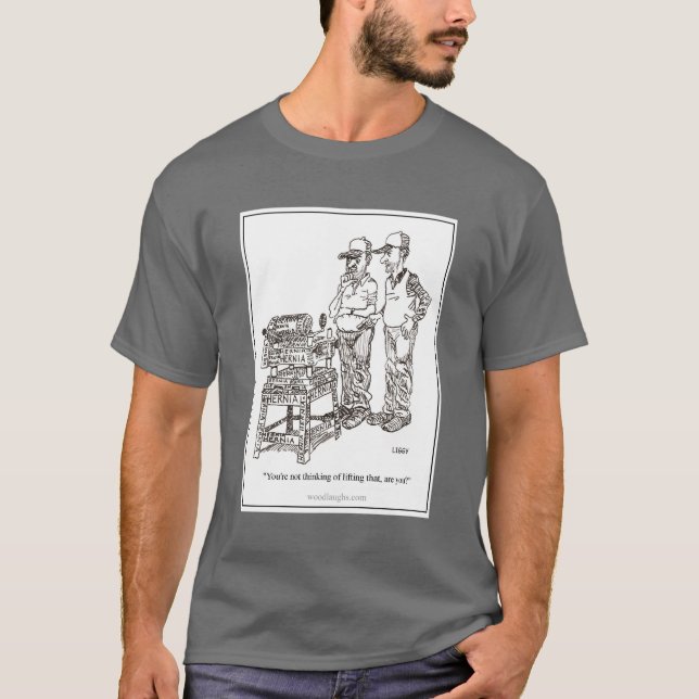 Camiseta del dibujo animado de la hernia (Anverso)