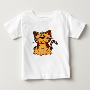 Camiseta del dibujo animado del bebé del gato