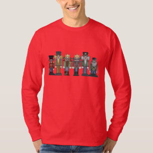 Camiseta del dibujo animado del día de fiesta del