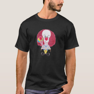 Camiseta del dibujo de la caricatura del payaso de