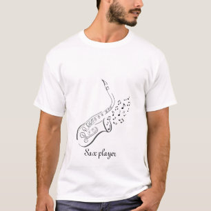 Camiseta del dibujo de la tinta de la pluma n del