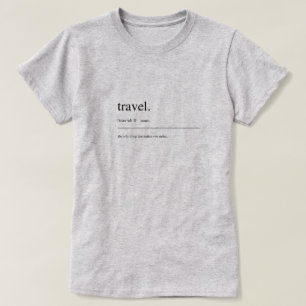 Camiseta del diccionario urbano - Viajes