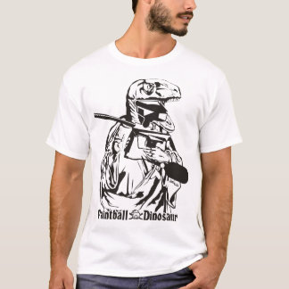 Camiseta del dinosaurio de Paintball