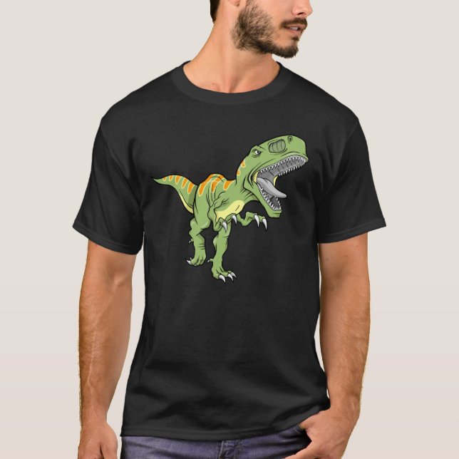 Camiseta del dinosaurio de Rex del Tyrannosaurus (Anverso)