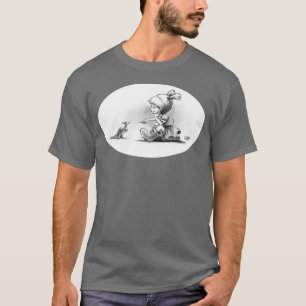 Camiseta del dinosaurio del abucheo