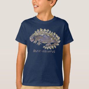 Camiseta del dinosaurio del dibujo animado del