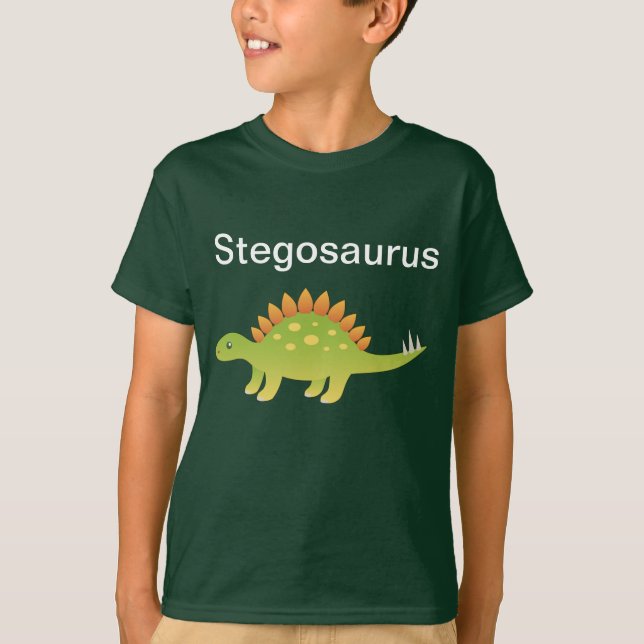 Camiseta del dinosaurio del Stegosaurus (Anverso)