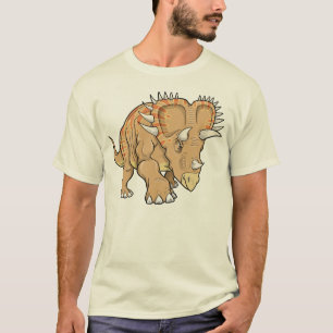 Camiseta del dinosaurio del Triceratops