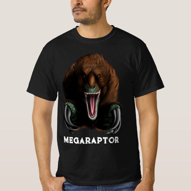 Camiseta del dinosaurio Megaraptor (Anverso)