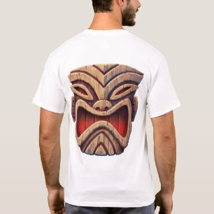 Camiseta del Dios Tiki "Shaka" Hawaiano Hang Loose