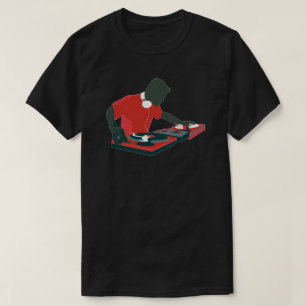 Camiseta del disc jockey de DJ