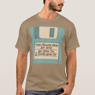 Camiseta del disco blando del ordenador de encargo