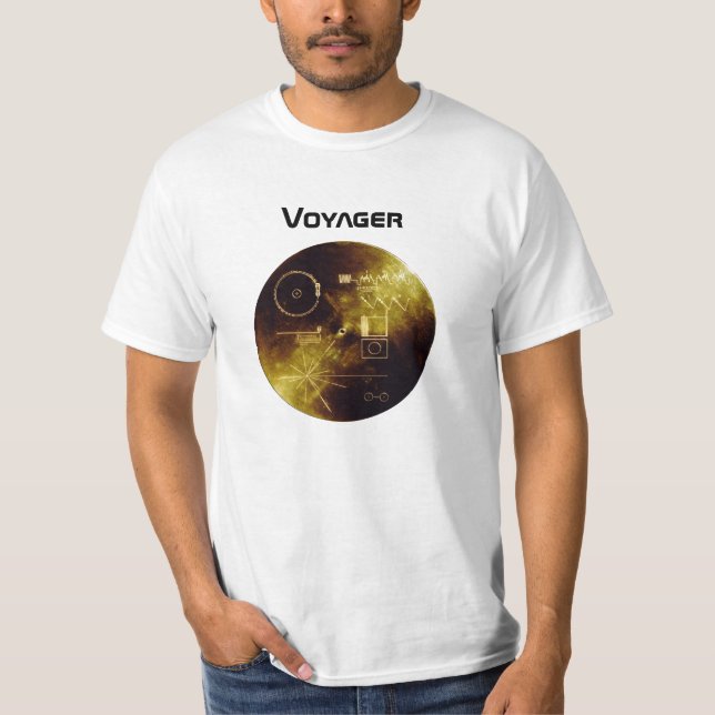Camiseta del disco de oro del viajero (Anverso)