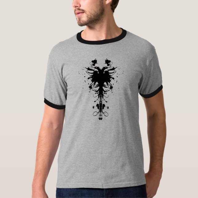 Camiseta del diseñador de Eagle del albanés (Anverso)