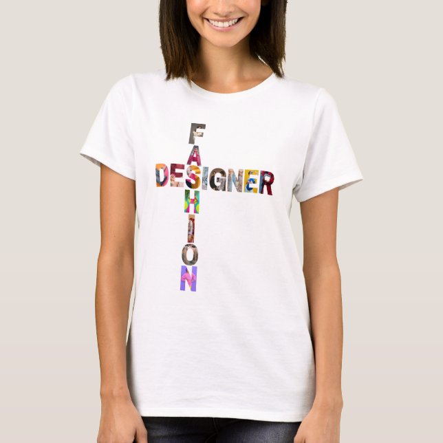 Camiseta del diseñador de moda (Anverso)