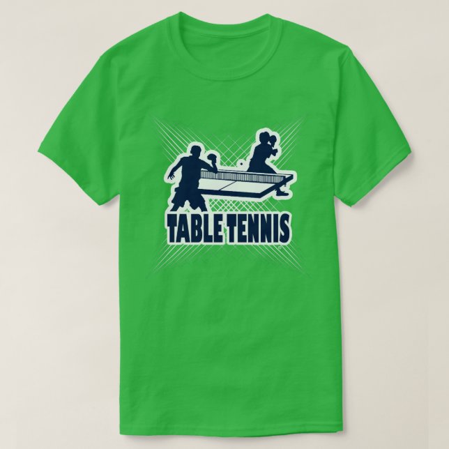 Camiseta del diseñador deportivo de tenis de mesa (Diseño del anverso)