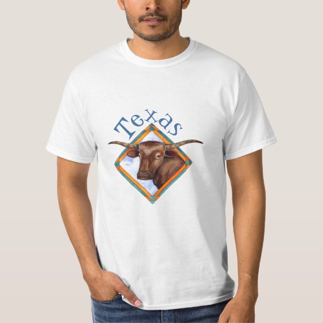 Camiseta del diseño de Bull de la vaca del ganado (Anverso)