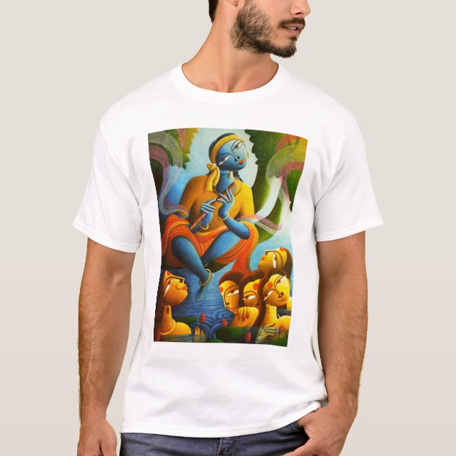 Camiseta del diseño de Krishna de la carga (Anverso)