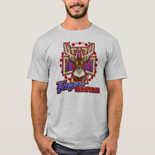 Camiseta del diseño de los ciervos de Yaqui