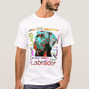 Camiseta del diseño del arte pop de Labrador