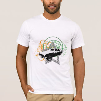Camiseta del diseño del coche del Grunge de Sonic