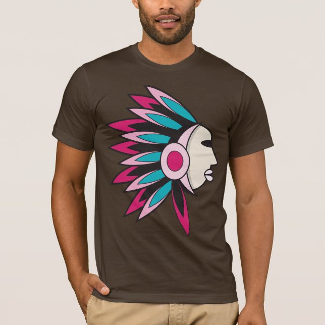 camiseta del diseño del nativo americano (Anverso)
