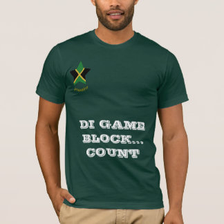 Camiseta del dominó de Jamaica "Di Game Block"