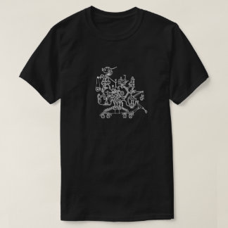 Camiseta del Doodle del trabajador del robot
