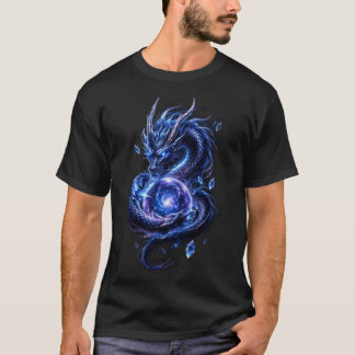 Camiseta del Dragón Celestial Azul | Fantasía Japo