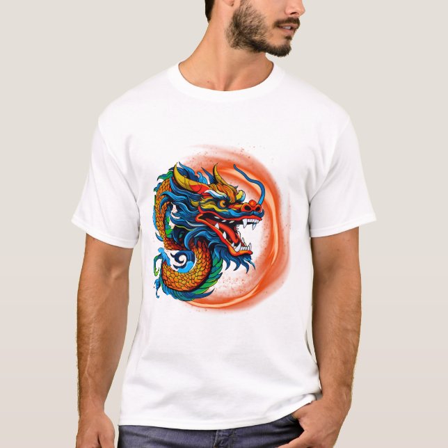 Camiseta del dragón chino (Anverso)